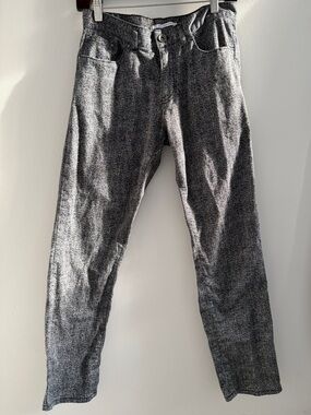 Calvin Klein Gray Textured Casual Pants